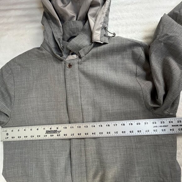 Peter Millar Collection Mens Mirabeau Water-Repellant Wool Field Jacket XL Gray - Picture 9 of 10